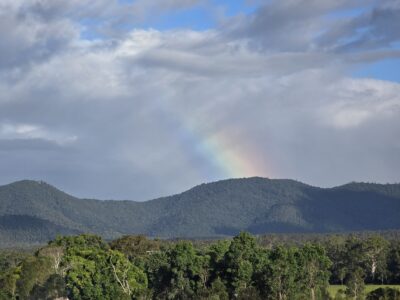 View of Mount Bauple across the Mary River
